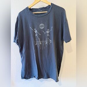 American Eagle Outfitters Oversized Skeleton Graphic Tee
